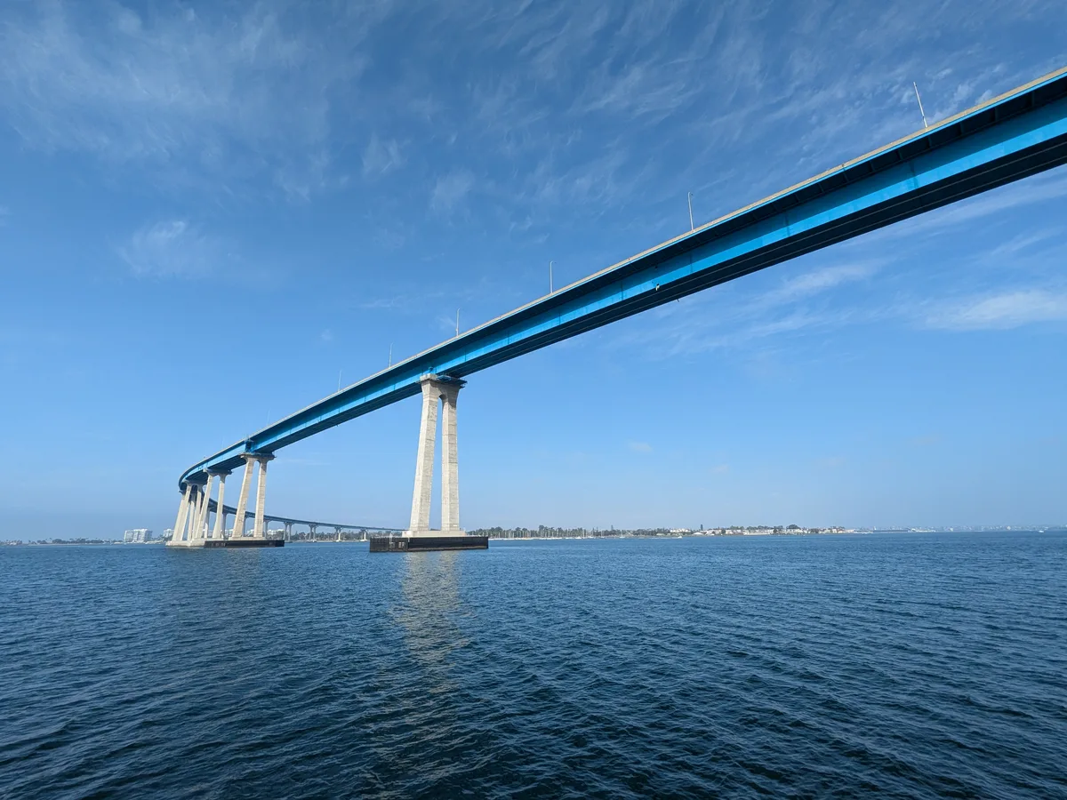Coronado Bridge and downtown San Diego